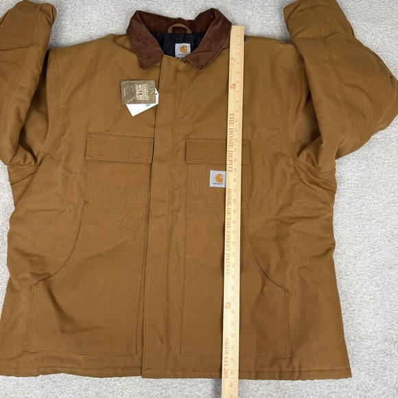 Carhartt Jacket COO3-BRN Brown Size 3XL Quilted Lined Chore Coat Canvas NWT - Picture 6 of 16